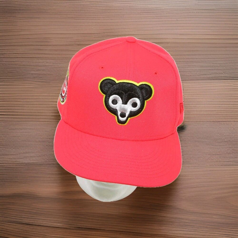 Hat Club Neon Chicago Cubs 1962 ASG Patch - Infrared, Volt 7 1/2